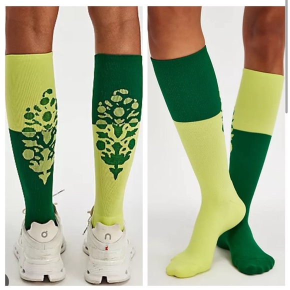 FP Movement by Free People Other - Free people free people movement Colorblock Buti Tall Socks NWT green